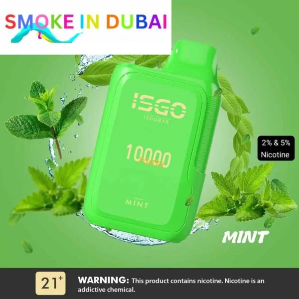 smokeindubai Buy ISGOBAR 10000 Puffs disposable vape 2 nicotine strength in UAE ISGO Bar Disposable Vape 2 shop near me in Dubai