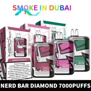 Nerd Bar Diamond 7000 puffs 2% nicotine 20MG Rechargeable Disposable Vape in Dubai, UAE