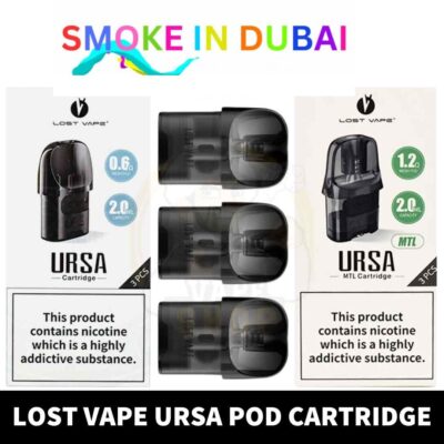 smokeindubai Buy Ursa Pod Cartridge in UAE LOST VAPE Ursa Pods Shop in Dubai URSA Empty Cartridge in Dubai URSA Nano Pods Shop Near Me