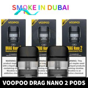 smokeindubai Buy VOOPOO DRAG Nano 2 Pod Cartridge in UAE Drag Nano 2 Pods in Dubai DRAG Nano 2 Replacement Pod shop Dubai near me