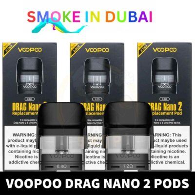 smokeindubai Buy VOOPOO DRAG Nano 2 Pod Cartridge in UAE Drag Nano 2 Pods in Dubai DRAG Nano 2 Replacement Pod shop Dubai near me