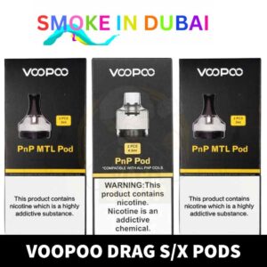 smokeindubai Buy VOOPOO Drag X Pods Drag S Pods in UAE VOOPOO Drag S X Pods PnP PnP MTL Pods in Dubai 4.5 ml Pods for VM1 VM5 Near me