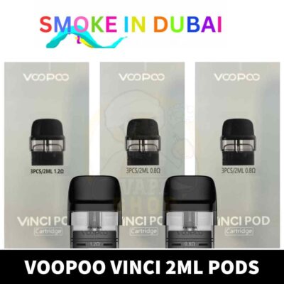 smokeindubai Buy VOOPOO Vinci Replacement Pod of 0.8ohm Freebase Pod 1.2 ohm Saltnic Pod in UAE VOOPOO Vinci Pods Shop in Dubai Near Me