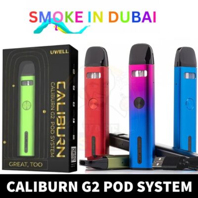 smokeindubai CALIBURN G2 P0D SYSTEM G2 POD KIT CALIBURN POD KIT VAPE SHOP AE FONT