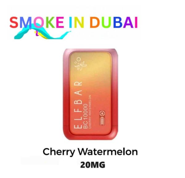 smokeindubai CHERRY WATERMELON ELF BAR 10000 Puffs 20MG Disposable Vape Price in Dubai