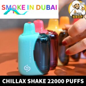 CHILLAX Shake 22000 Puffs 50MG Nicotine LED Indicator Disposable Vape in Dubai