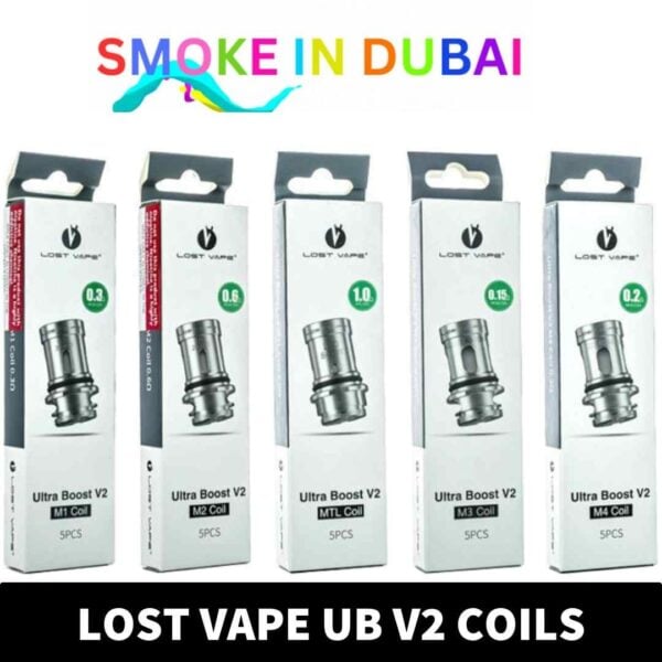 smokeindubai Discover the Lost Vape UB V2 Replacement Coils available in various resistance options including 0.3ohm 0.6ohm 1.0ohm .15ohm and 0.2ohm