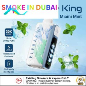 smokeindubai ELF BAR ICE KING 30000 PRICE IN DUBAI MIAMI MINT 3