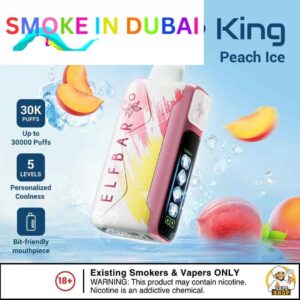 smokeindubai ELF BAR ICE KING 30000 PRICE IN DUBAI PEACH ICE 3