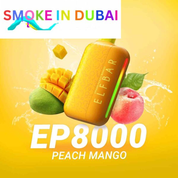 smokeindubai ELFBAR EP8000 Vape Price in Dubai PEACH MANGO