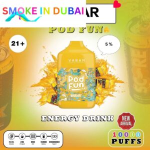 smokeindubai ENERGY DRINK Buy VABAR Pod Fun Disposable 10000Puffs Rechargeable vape in UAE VABER 10000Puffs VABER Pod Fun 10000 Vape Shop Near me Dubai