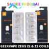 smokeindubai Enhance your vaping experience with Geekvape Zeus Sub Ohm Mesh Coils. Available in Z1 0.4ohm and Z2 0.2ohm variants. Coil Shop Near me