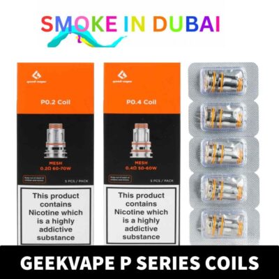 smokeindubai Experience optimal performance with Geekvape P Series Replacement Coils. Choose from 0.2ohm or 0.4ohm resistance for your Aegis Boost Pro