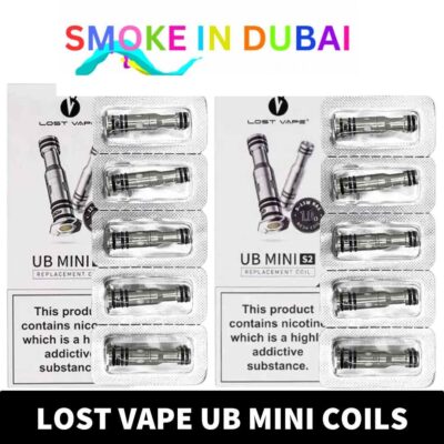 smokeindubai Experience smooth and flavorful vaping with Lost Vape UB Mini Replacement Coils. Choose from 0.6Ω S3 0.8Ω S1 and 1.0Ω S2 options for vaping