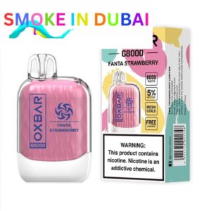 smokeindubai FANTA STRAWBERRY Buy OXBAR 8000 Puffs in UAE OXBAR G8000 Disposable in Dubai OXBAR Disposable Vape Dubai OXBAR 8000 Dubai Vape shop near me