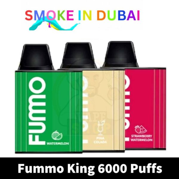 Fummo King 6000 Puffs 2% nicotine Rechargeable Disposable Vape Buy in UAE Dubai
