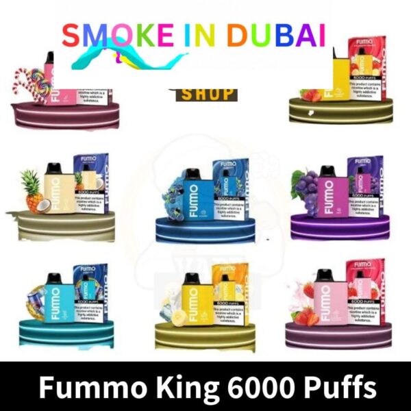 Fummo King 6000 Puffs 2% nicotine Rechargeable Disposable Vape Buy in UAE Dubai