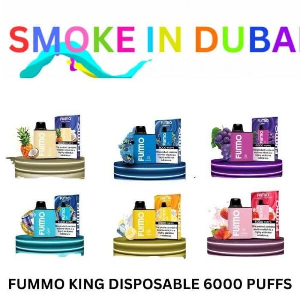 Fummo King 6000 Puffs 2% nicotine Rechargeable Disposable Vape Buy in UAE Dubai