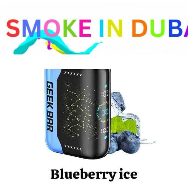 smokeindubai GEEK BAR PULSE X 25000 Puffs Price in Dubai BLUEBERRY ICE