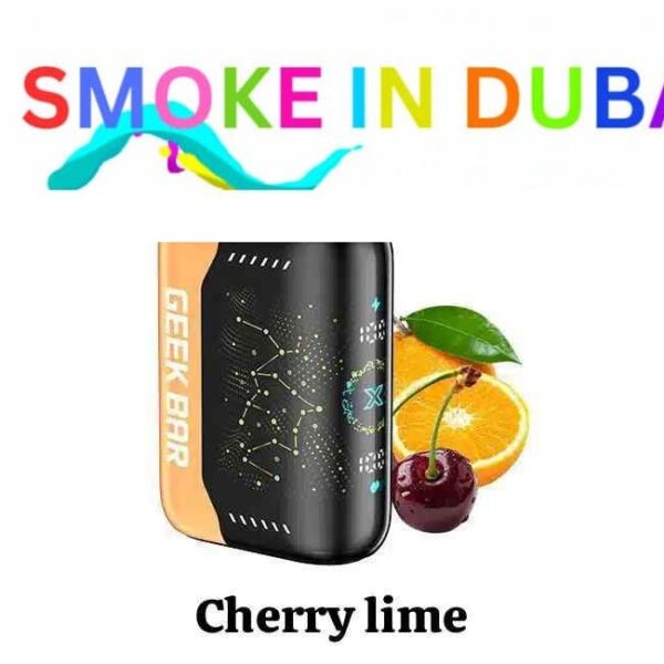 smokeindubai GEEK BAR PULSE X 25000 Puffs Price in Dubai CHERRY LIME