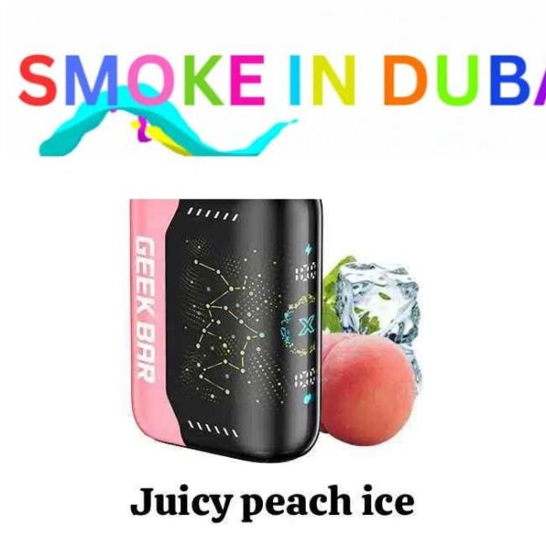 smokeindubai GEEK BAR PULSE X 25000 Puffs Price in Dubai JUICY PEACH ICE