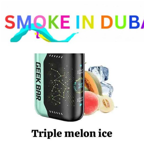 smokeindubai GEEK BAR PULSE X 25000 Puffs Price in Dubai TRIPLE MELON ICE