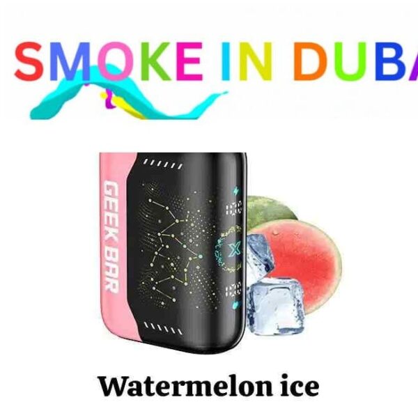smokeindubai GEEK BAR PULSE X 25000 Puffs Price in Dubai WATERMELON ICE