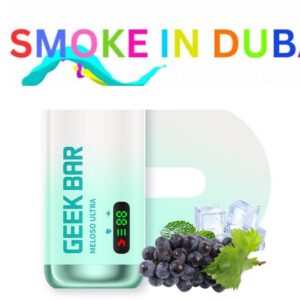smokeindubai GRAPE ICE Geek bar meloso ultra