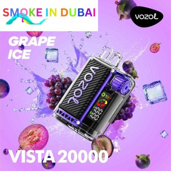 smokeindubai GRAPE ICE vozol vista 20000 price in dubai