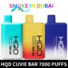 smokeindubai HQD Cuvie Bar Disposable 7000Puffs 5 Rechargeable Vape in Dubai UAE – 550mAh – 7W – 80ml