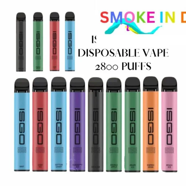 smokeindubai ISGO VEGAS DISPOSABLE VAPE 2800puffs