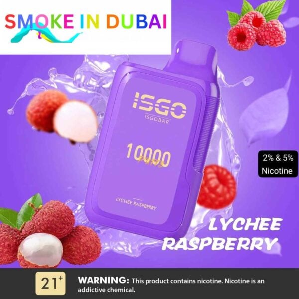 smokeindubai ISGOBAR 10000 Puffs disposable vape 2 nicotine strength in UAE ISGO Bar Disposable Vape 2 shop near me ISGO BAR 10000 Puffs