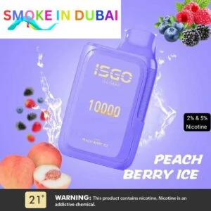 smokeindubai ISGOBAR 10000 Puffs disposable vape 2 nicotine strength in UAE ISGO Bar Disposable Vape 2 shop near me in Dubai