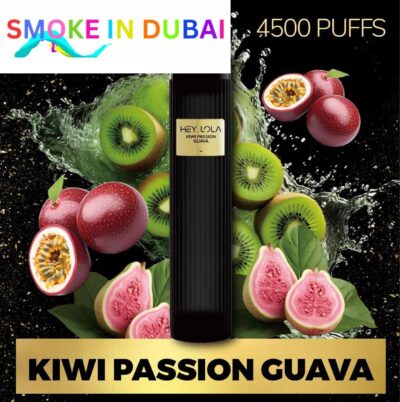 smokeindubai KIWI PASSION GUAVA Buy HEY LOLA 4500 Puffs Disposable 10ml 20mg Rechargeable Vape in Abu Dhabi UAE HEY LOLA Disposable Buy in Dubai 1.2 ohm Near Me