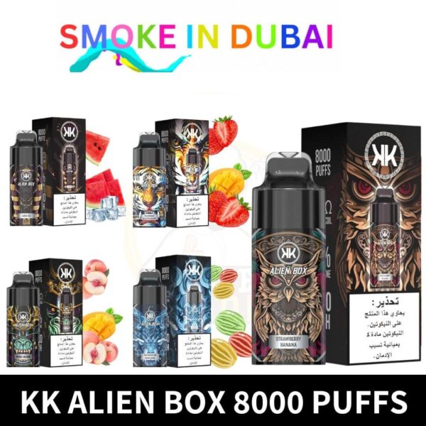 smokeindubai KK Alien Box 8000 Puffs 15ml 5 Disposable Vape In Dubai