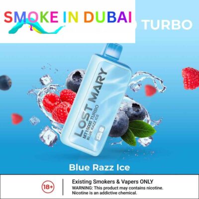 smokeindubai LOST MARY MT15000 15000 Puffs Price in Dubai BLUE RAZZ ICE