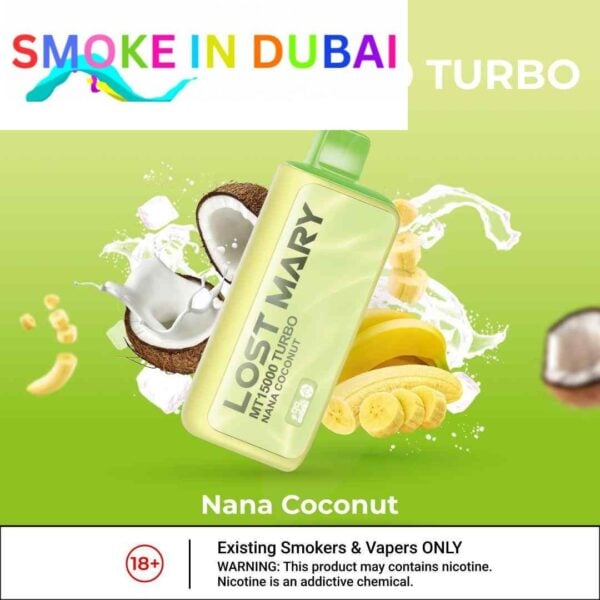 smokeindubai LOST MARY MT15000 15000 Puffs Price in Dubai NANA COCONUT