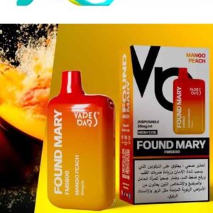 smokeindubai MANGO PEACH Buy VAPES BARS Found Mary Disposable FM5800 20mg 2 in Abu Dhabi UAE FM800 Disposable in Dubai Disposable vape Shop near me