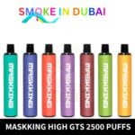 MASKKING GTS 2500 Puffs 2% Disposable Vape in DubaI