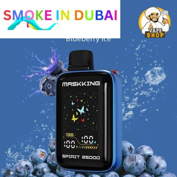 smokeindubai MASKKING Spirit 25000 Puffs Price in Dubai BLUEBERRY ICE 2