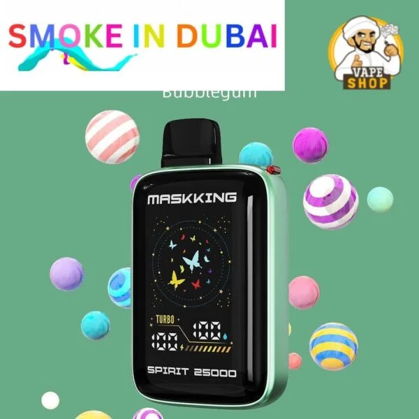 smokeindubai MASKKING Spirit 25000 Puffs Price in Dubai BUBBLEGUM 2