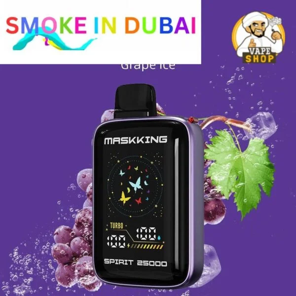 smokeindubai MASKKING Spirit 25000 Puffs Price in Dubai GRAPE ICE 2