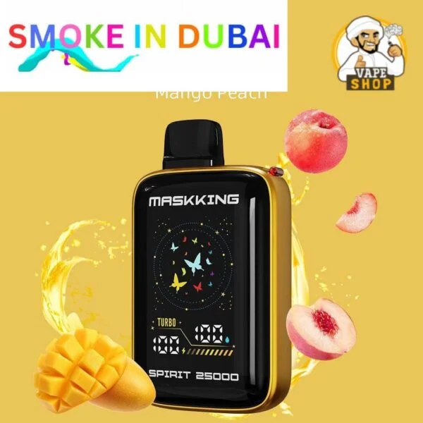 smokeindubai MASKKING Spirit 25000 Puffs Price in Dubai MANGO PEACH 2