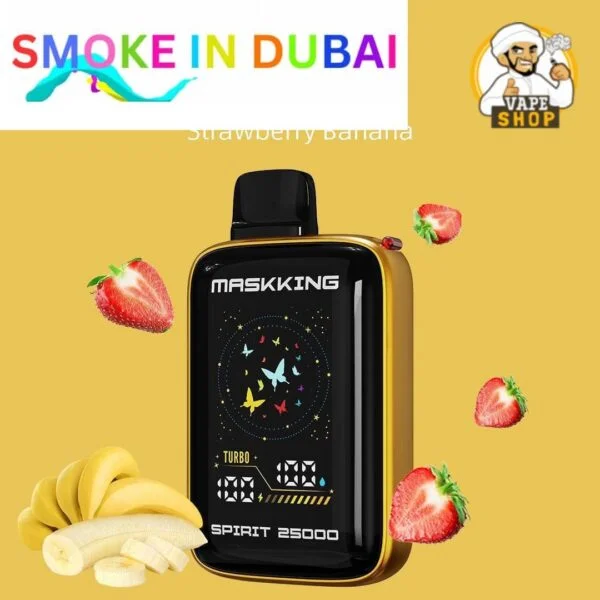smokeindubai MASKKING Spirit 25000 Puffs Price in Dubai STRAWBERRY BANANA 2