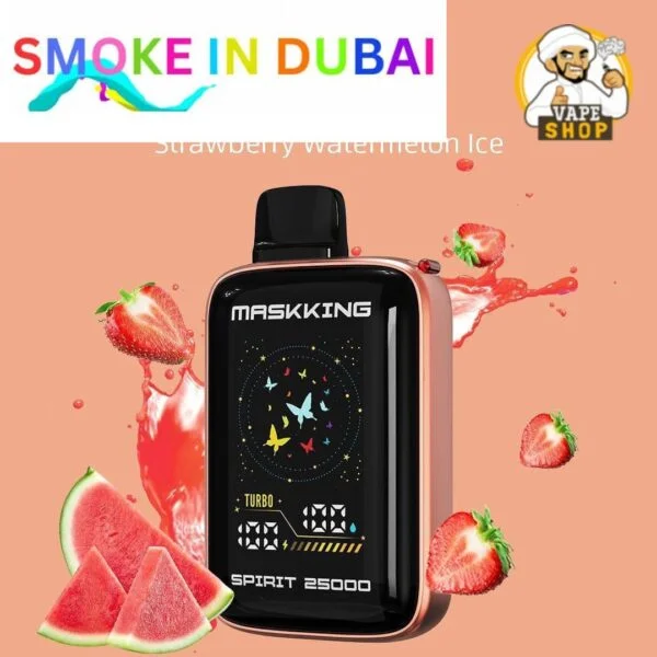 smokeindubai MASKKING Spirit 25000 Puffs Price in Dubai STRAWBERRY WATERMELON ICE 2