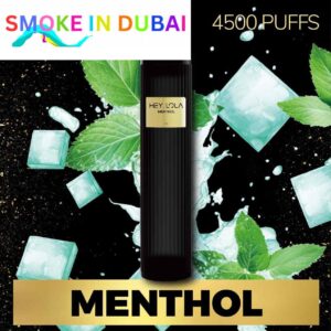 smokeindubai MENTHOL Buy HEY LOLA 4500 Puffs Disposable 10ml 20mg Rechargeable Vape in Abu Dhabi UAE HEY LOLA Disposable Buy in Dubai 1.2 ohm Near Me