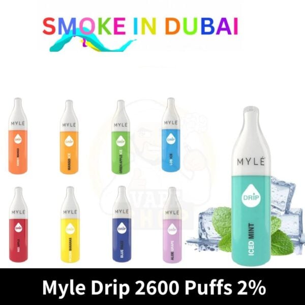 Myle Drip 2600 Puffs 2% disposable vape shop in dubai