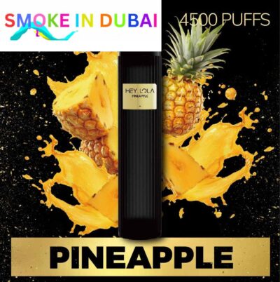 smokeindubai PINEAPPLE Buy HEY LOLA 4500 Puffs Disposable 10ml 20mg Rechargeable Vape in Abu Dhabi UAE HEY LOLA Disposable Buy in Dubai 1.2 ohm Near Me