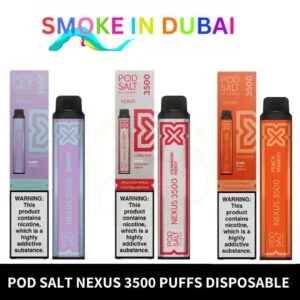 Pod Salt Nexus 3500 puffs disposable vape in dubai