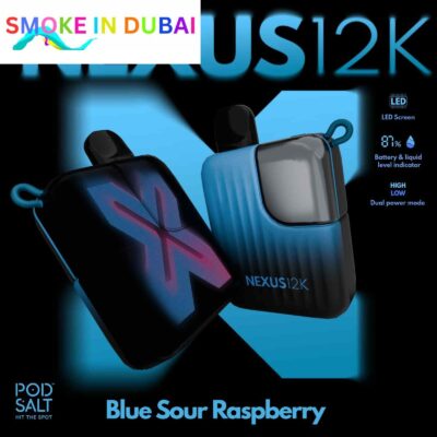 smokeindubai POD SALT Nexus 12000 Puffs Price in Dubai BLUE SOUR RASPBERRY 1